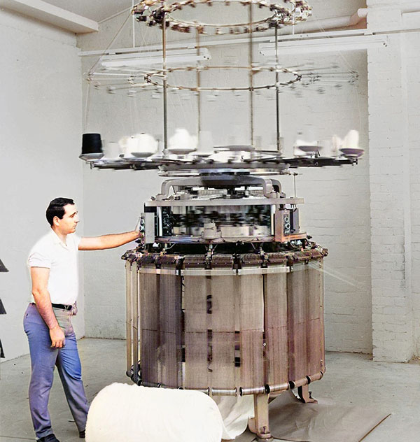 Photo of Saul Same with machine